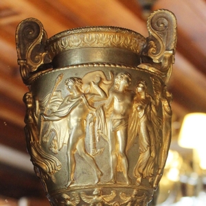 Continental Vase with Greek Gods, late 19th Century 