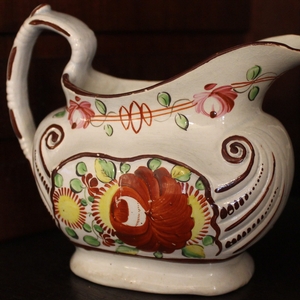 King‘s Rose Gaudy Dutch Tea Set, 1820. 