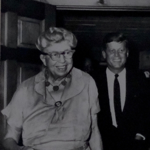 "Eleanor Roosevelt with JFK in Val-Kill," 1960 