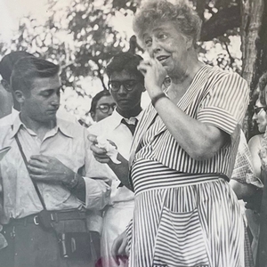 "Eleanor Roosevelt with Group of Students at Val-Kill," 1952 